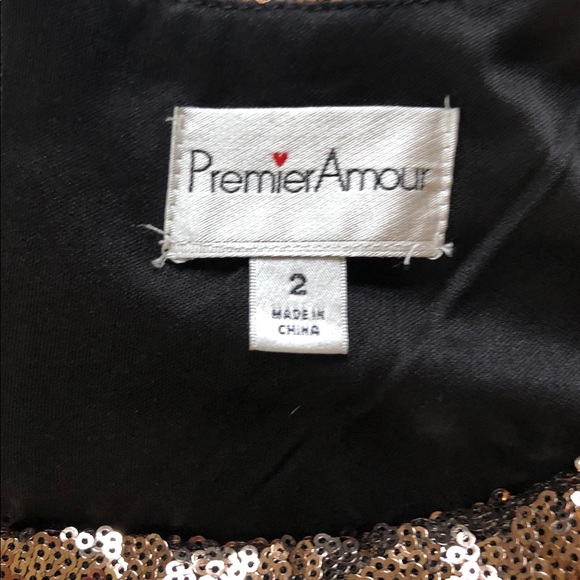 All-over Sequin gold and black dress - Picture 5 of 6